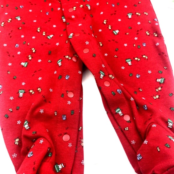 Baby One Piece Size 6m Carter's Christmas Santas Favorite Footed Feet Snap - Picture 5 of 7